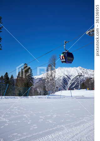 landscape of the Mountains on winter resort 36336955