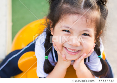 Smilling Cute a Little Asian Girl Smilling Cute a Little Asian Girl 36337738