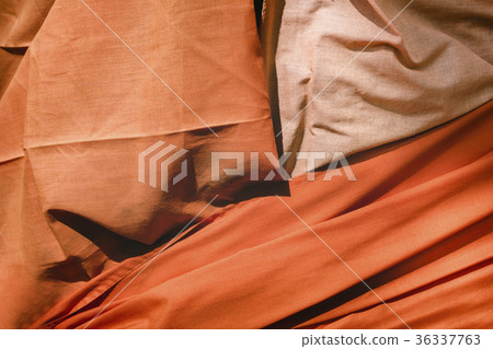 Close-up Monk's robe Background. Close-up Monk's robe Background. 36337763