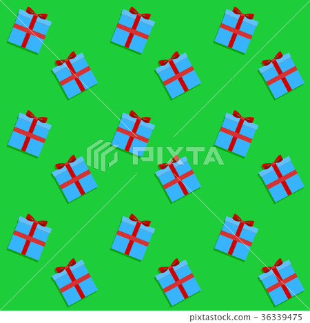 Gift box seamless pattern 36339475