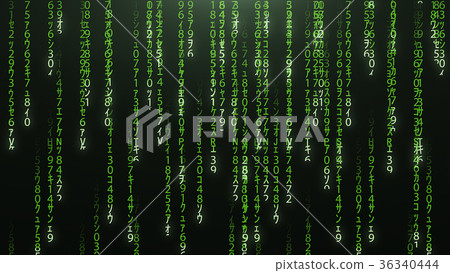 Green falling red matrix code 36340444
