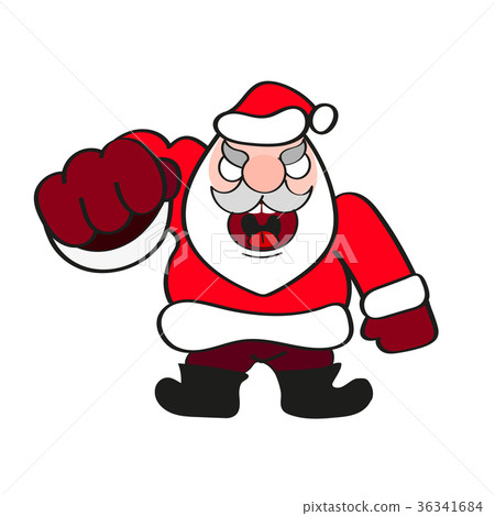 Santa Claus hat and beard 36341684