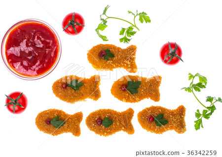 Children food. Nuggets from fishes Children food. Nuggets from fishes 36342259
