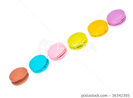 Delicate delightful delicious colored macaroons on Delicate delightful delicious colored macaroons on 36342305