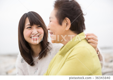 父母和孩子的母親和女兒旅行 36343840