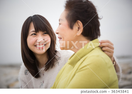 父母和孩子的母親和女兒旅行 36343841