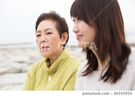 父母和孩子的母親和女兒旅行 父母和孩子的母親和女兒旅行 36343959