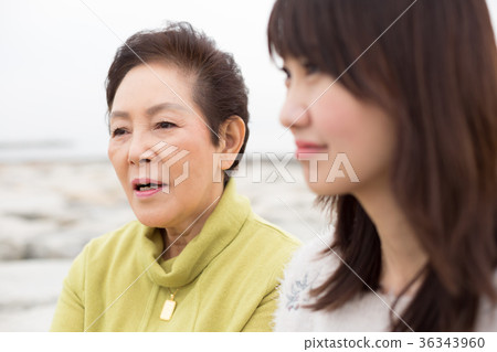 父母和孩子的母親和女兒旅行 父母和孩子的母親和女兒旅行 36343960