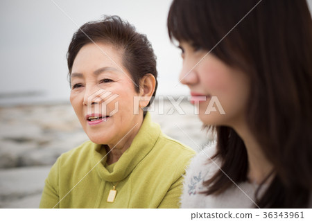 父母和孩子的母親和女兒旅行 父母和孩子的母親和女兒旅行 36343961