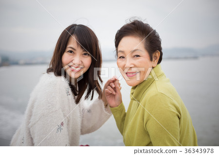 父母和孩子的母親和女兒旅行 36343978