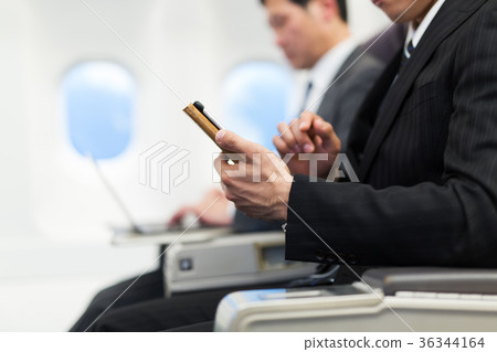 飛機智能手機商務旅行商人 36344164