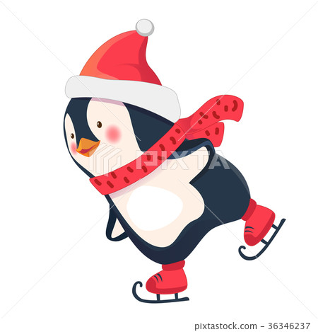penguin skater cartoon 36346237