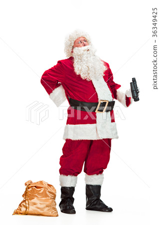 Portrait of Man in Santa Claus Costume Portrait of Man in Santa Claus Costume 36349425