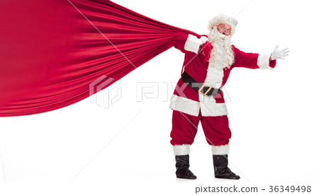 Portrait of Man in Santa Claus Costume 36349498