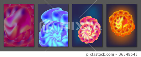 Bright abstract backgrounds with swirl elements 36349543
