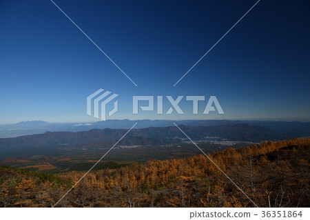 觀賞富士山的花園，紅葉和川口湖（山梨縣） 36351864