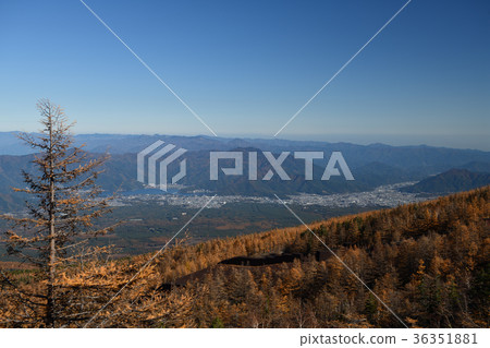 Fuji Subaru line of the garden and colored leaves and Lake Kawaguchi (Yamanashi Prefecture) Fuji Subaru line of the garden and colored leaves and Lake Kawaguchi (Yamanashi Prefecture) 36351881