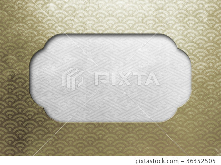Frame Gold_Qinghai wave/Saaya shape (background material) Silver 36352505