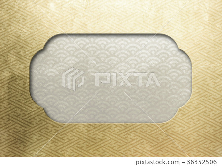 Frame Gold_Qinghai wave/Saaya shape (background material) Silver Frame Gold_Qinghai wave/Saaya shape (background material) Silver 36352506