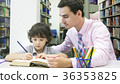 teacher and student learning and drawing 36353825