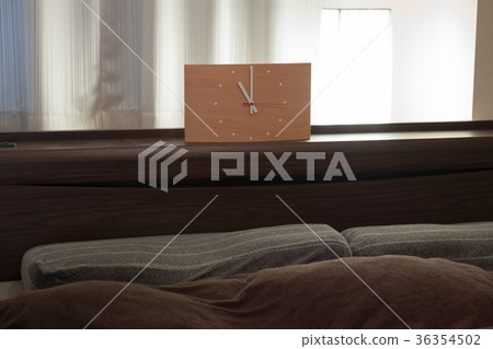 Clock and bed Clock and bed 36354502