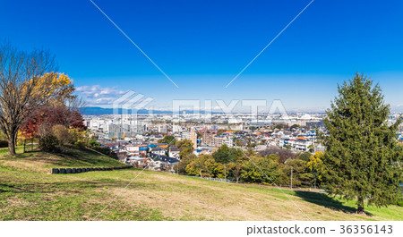 Residential area where the blue sky spreads 36356143