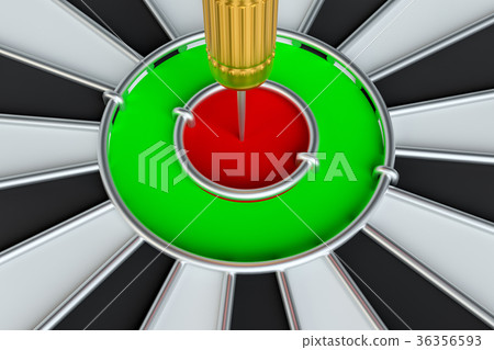 Target dart arrow hitting in the dartboard 36356593