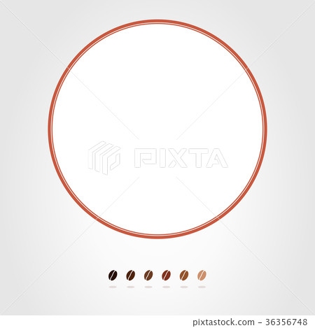 Coffee bean frame (background material) 36356748