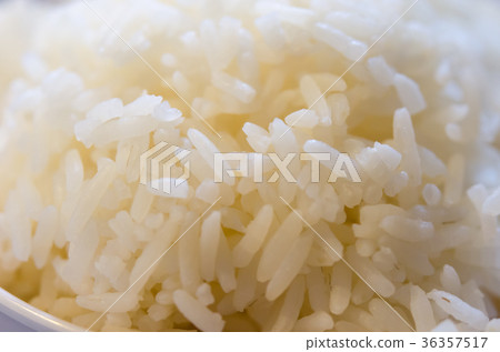 Steamed rice closed up 36357517