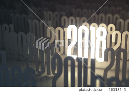 New year 2018. Background from different years. New year 2018. Background from different years. 36358243