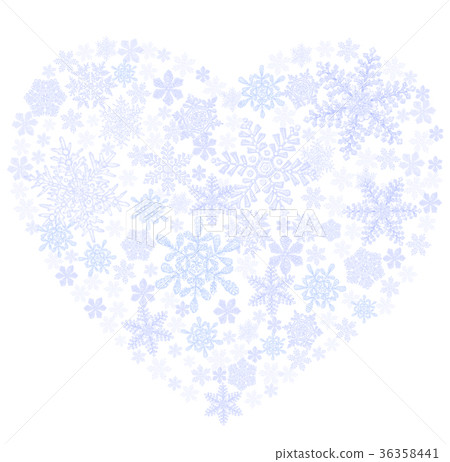 Heart snowflake 36358441