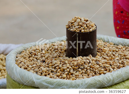 Fried soybean for sale on street 36359627