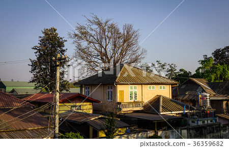 Sunset on downtown of Pyin Oo Lwin, Myanmar Sunset on downtown of Pyin Oo Lwin, Myanmar 36359682