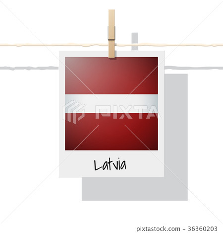 Photo of Latvia flag Photo of Latvia flag 36360203