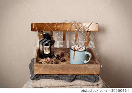 hot chocolate with marshmallow hot chocolate with marshmallow 36360414