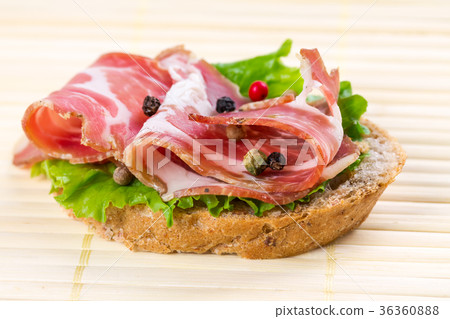 Canapes with ham Canapes with ham 36360888