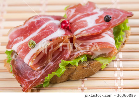 Canapes with ham Canapes with ham 36360889