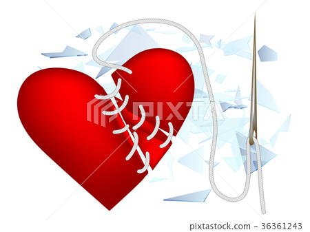 Stitched heart Stitched heart 36361243