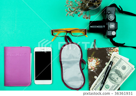 travel concept with camera ,smart phone  36361931