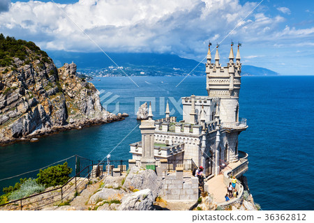 Swallow's Nest castle on the rock in Crimea 36362812