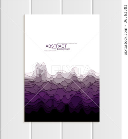 Vector brochure A5 or A4 format abstract uneven - Stock Illustration ...