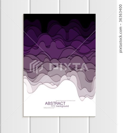 Vector brochure A5 or A4 format abstract uneven - Stock Illustration ...