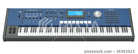 Synthesizer, 3D rendering Synthesizer, 3D rendering 36363923