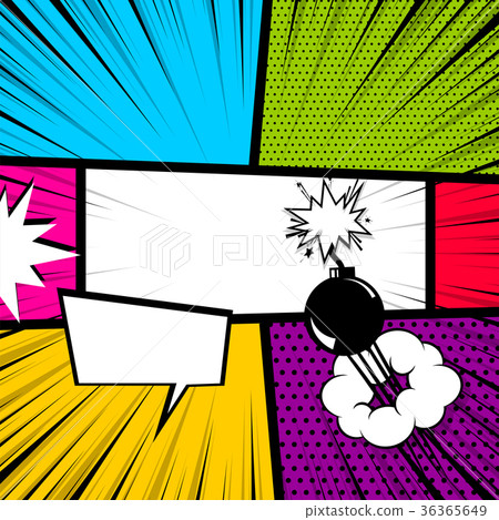 Pop art comic book colored backdrop Pop art comic book colored backdrop 36365649