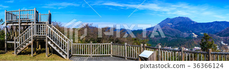Unzen View from Mt. Kinutai Panorama overlooking Unzen Onsen town Unzen View from Mt. Kinutai Panorama overlooking Unzen Onsen town 36366124