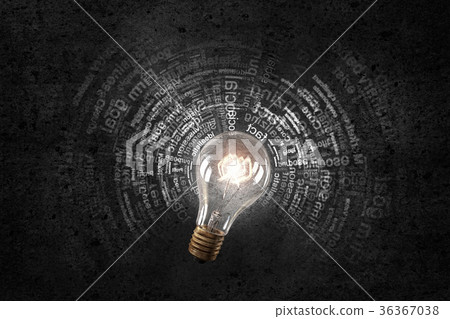 Bright electric bulb 36367038