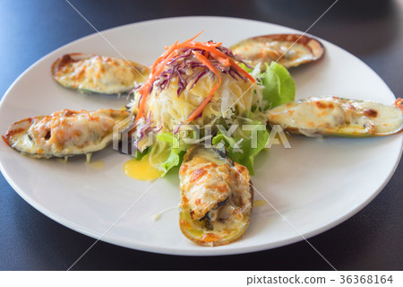Baked mussels Baked mussels 36368164