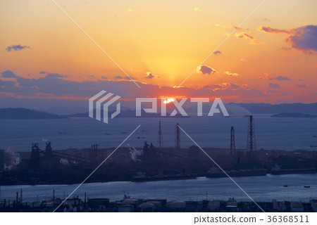 Evening view from Kashiwa Sansuijima Observatory 36368511