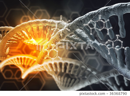 DNA molecules background 36368790