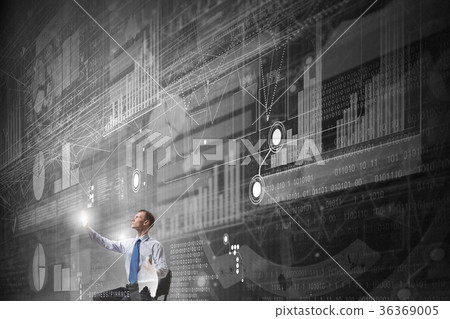 Man using modern technologies 36369005